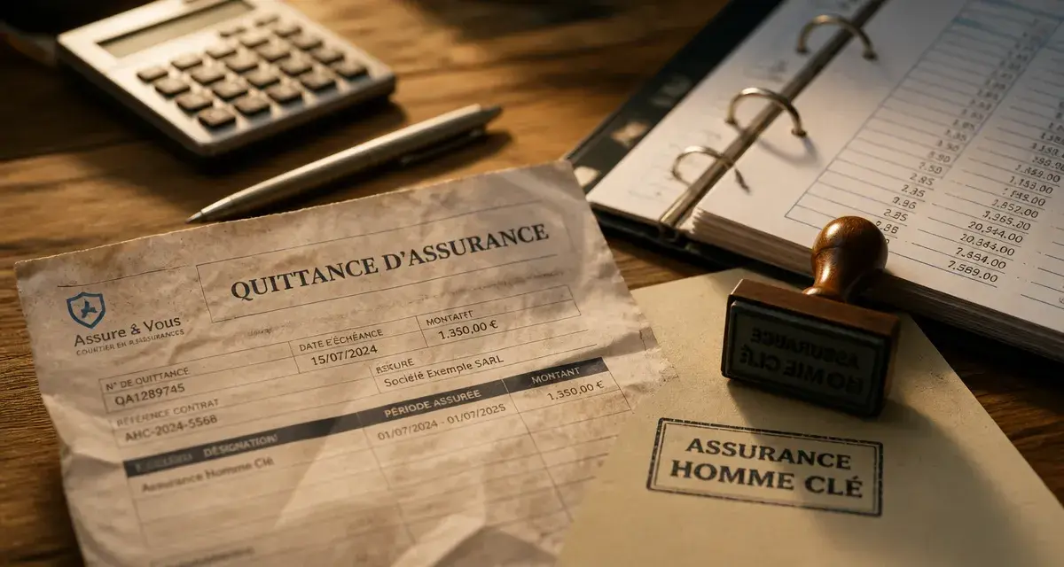 Assurance homme clé comptabilisation : quittance et indemnités