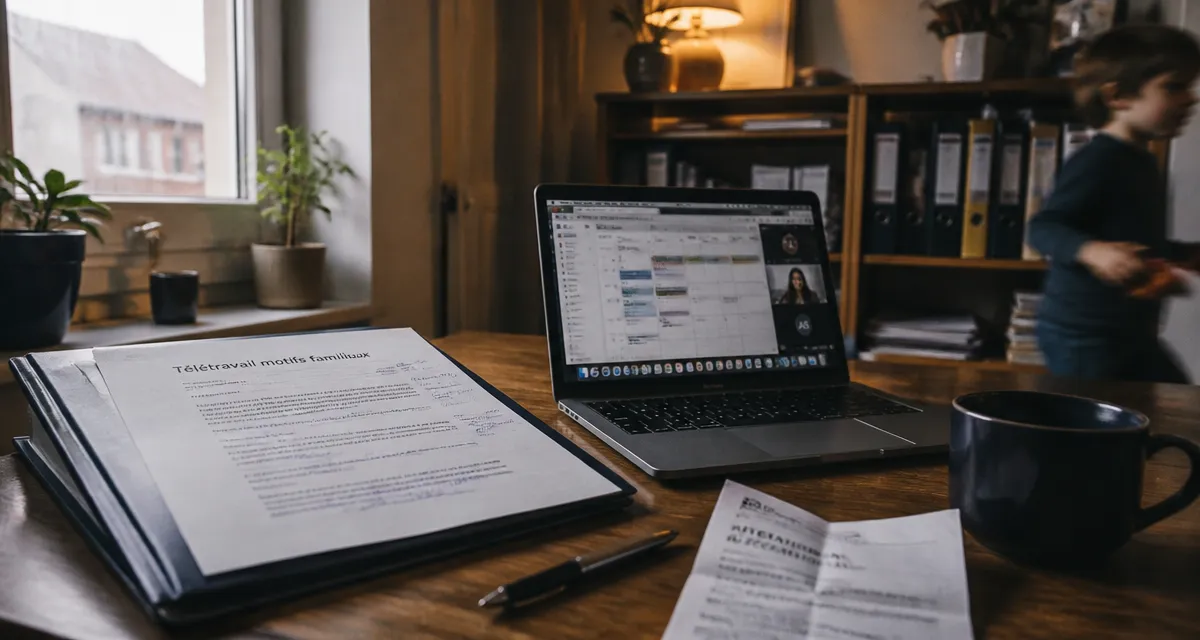 Demande de télétravail pour raison familiale : lettre et visio au bureau