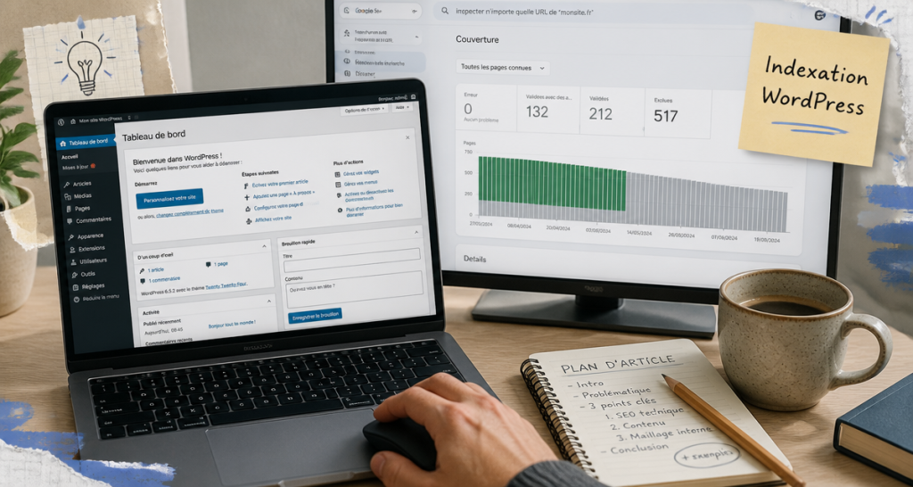 indexation wordpress ordinateur et search console