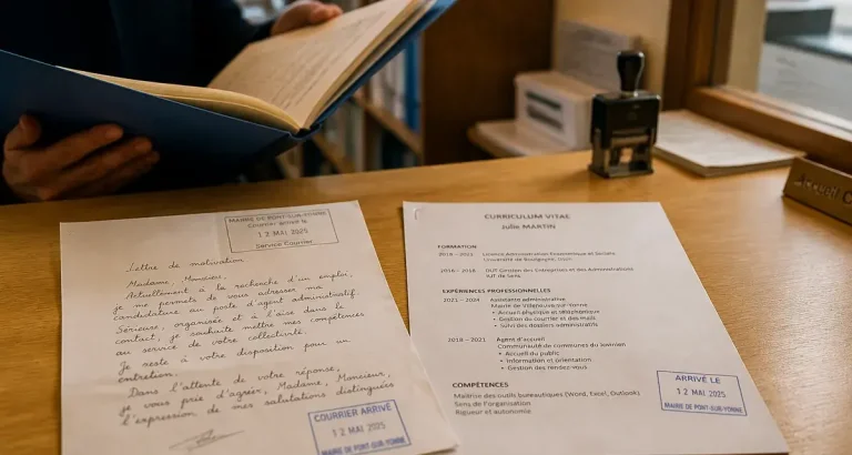 Lettre de motivation pour la mairie : dossier et CV devant le guichet