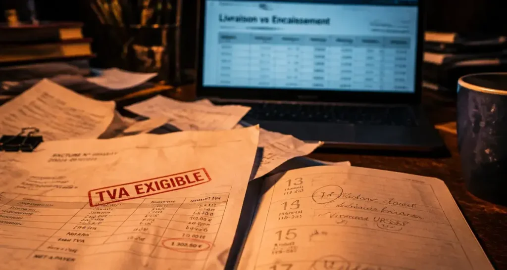 tva exigible : facture tamponnée et documents comptables