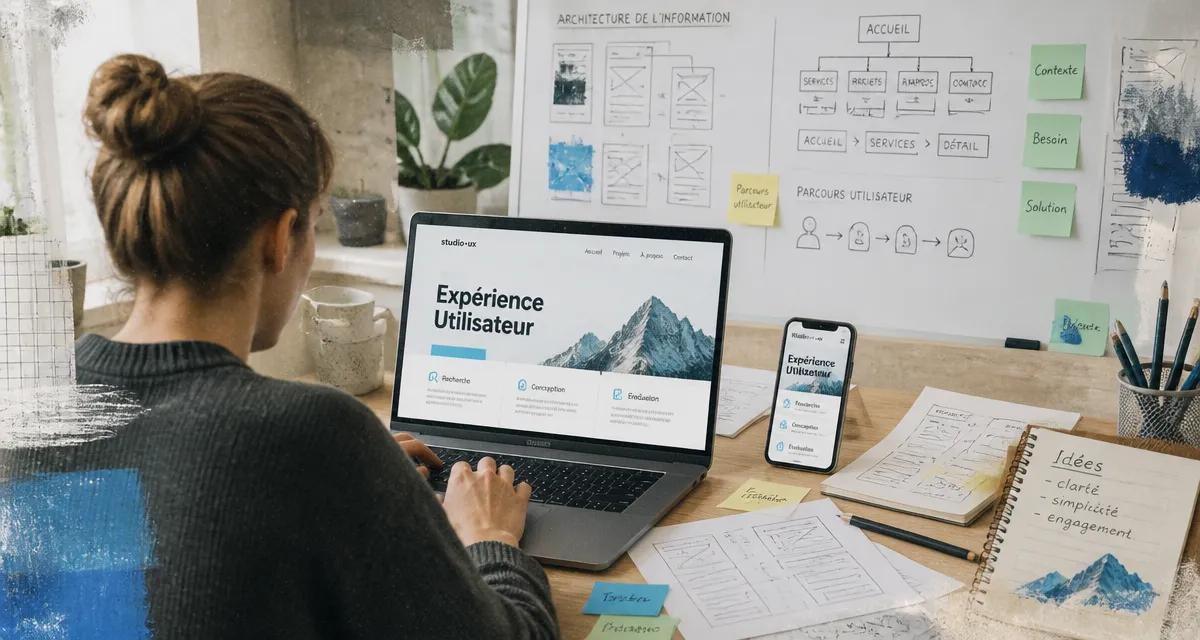 ux site design maquette et navigation