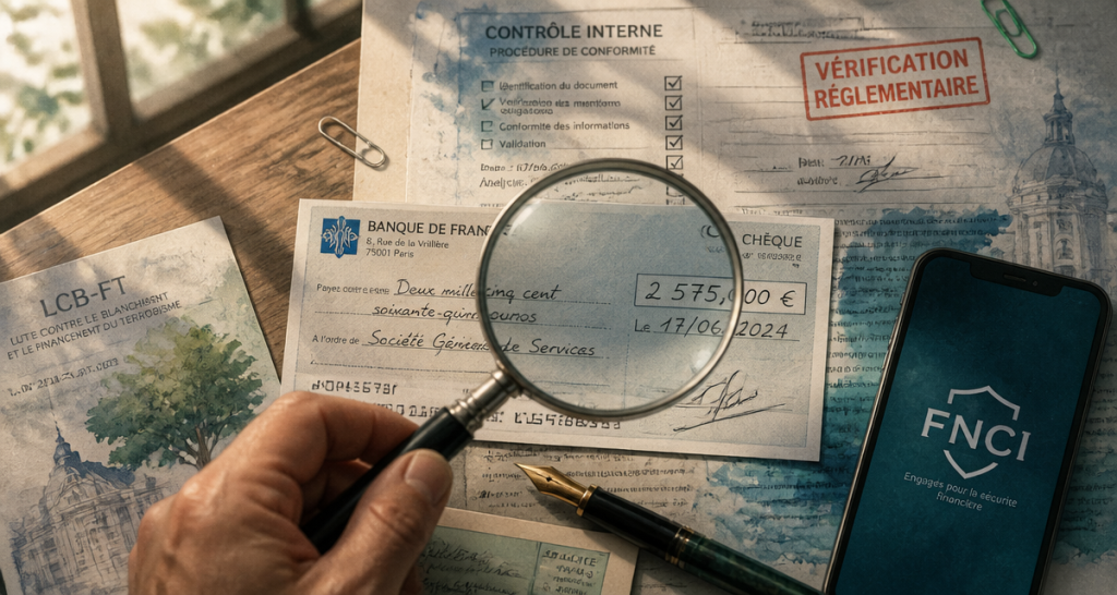 verification reglementaire cheque examen loupe