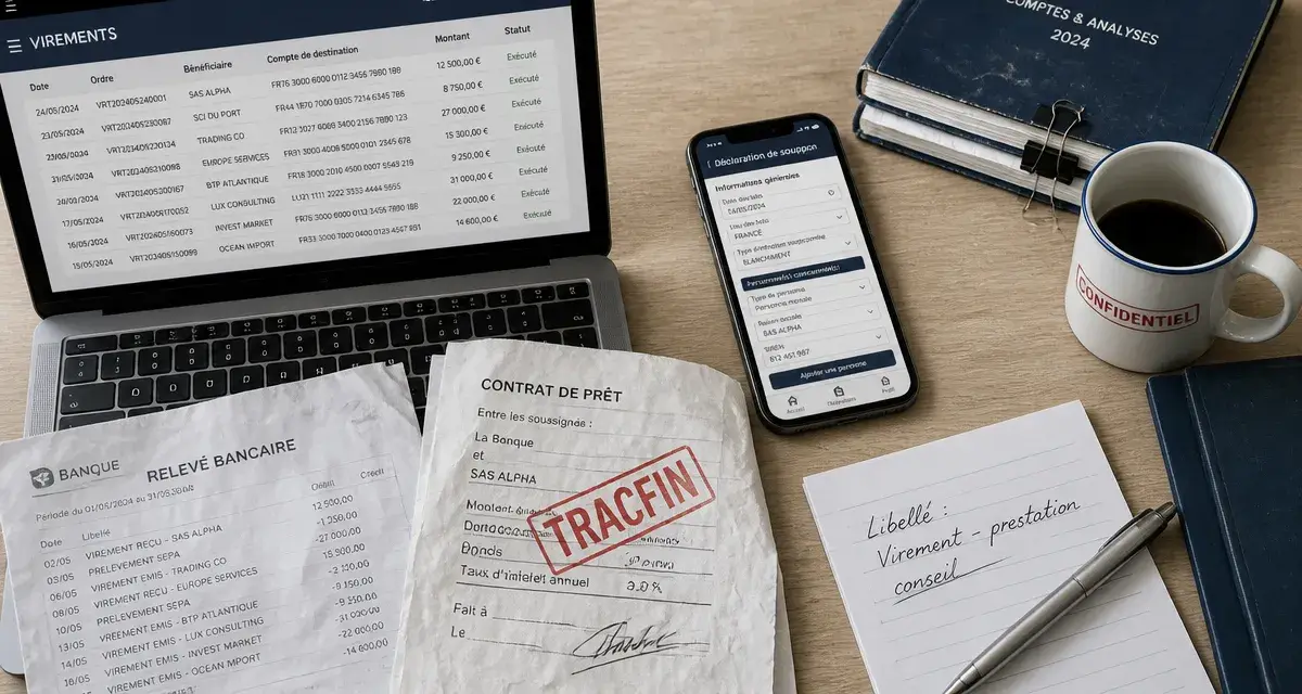 Virement bancaire et controle fiscal : documents TRACFIN et formulaires