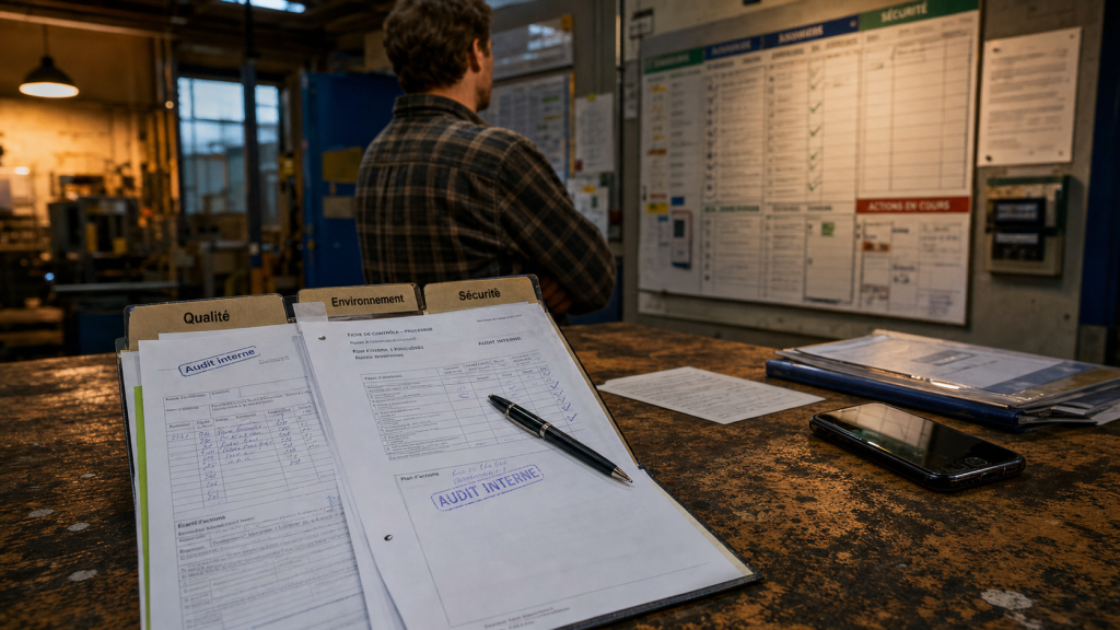 Certification qse : documents qualité sécurité environnement en atelier