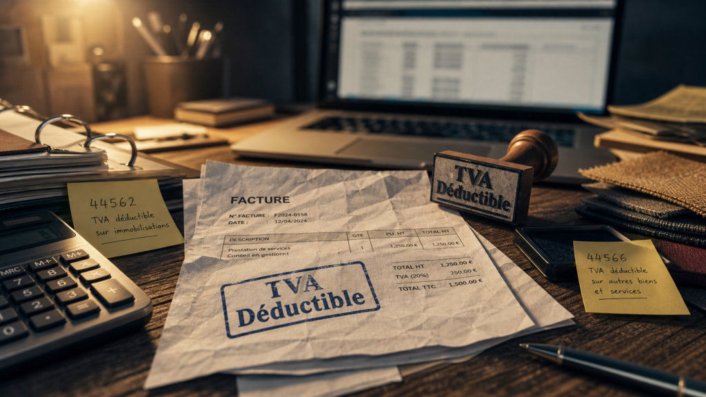 compte tva deductible 44562 44566 : erreurs de déclaration TVA
