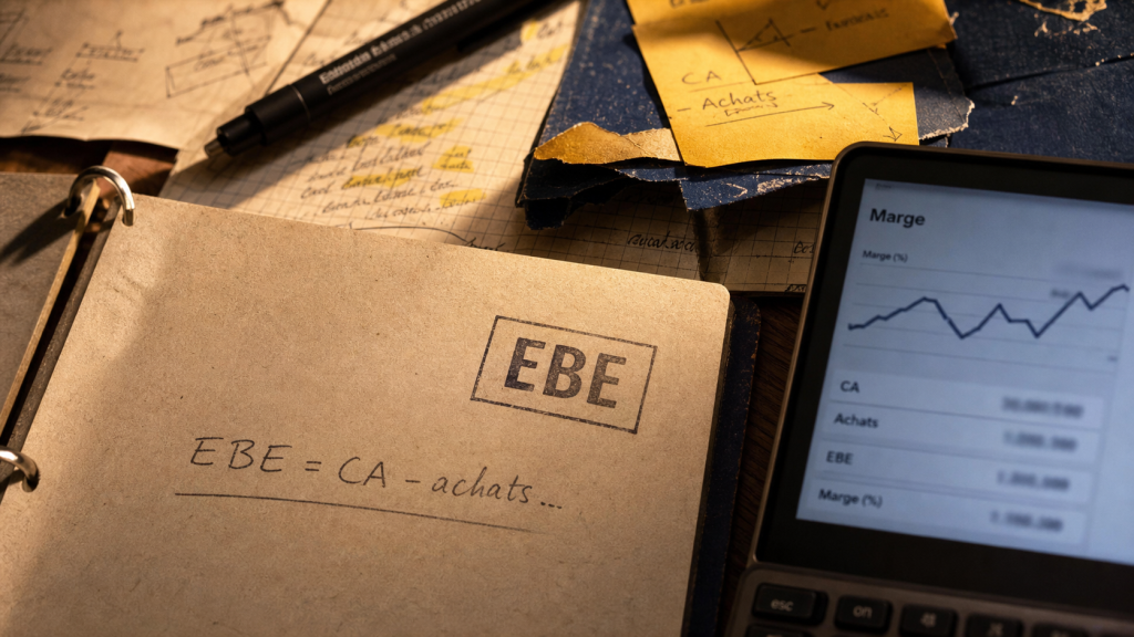 EBE calcul : formule directe et comptes 70 à 63