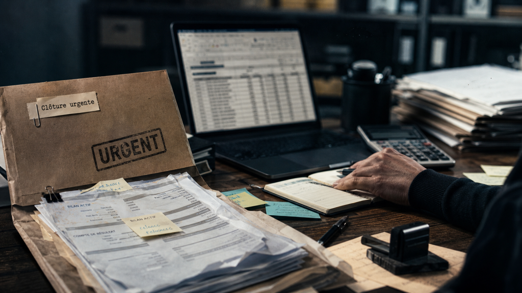 Recherche comptable urgent : documents et clôture comptable urgente en entreprise
