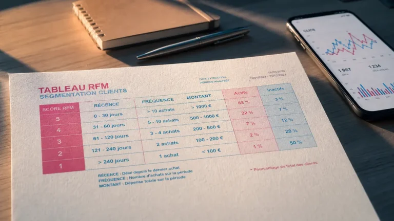 Segmentation comportementale RFM : clics, achats et inactifs