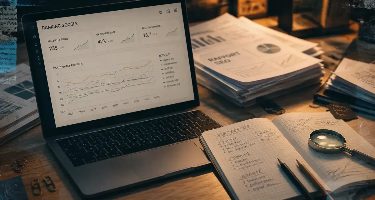 site ranking google : suivi des positions sur bureau