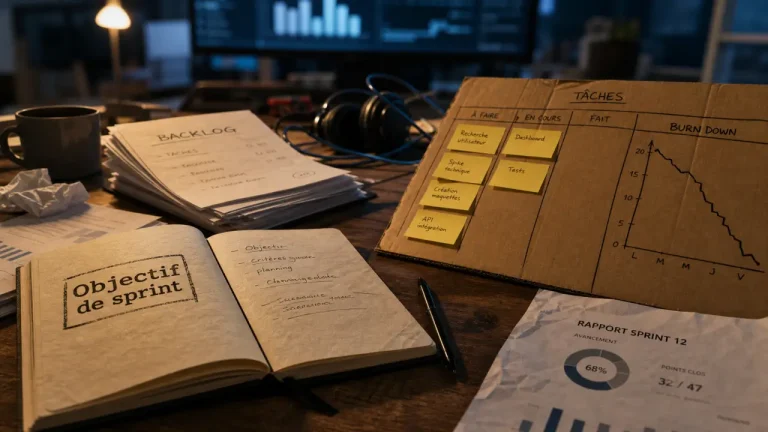 Sprint gestion de projet : planning, objectif et burndown en 2 à 4 semaines