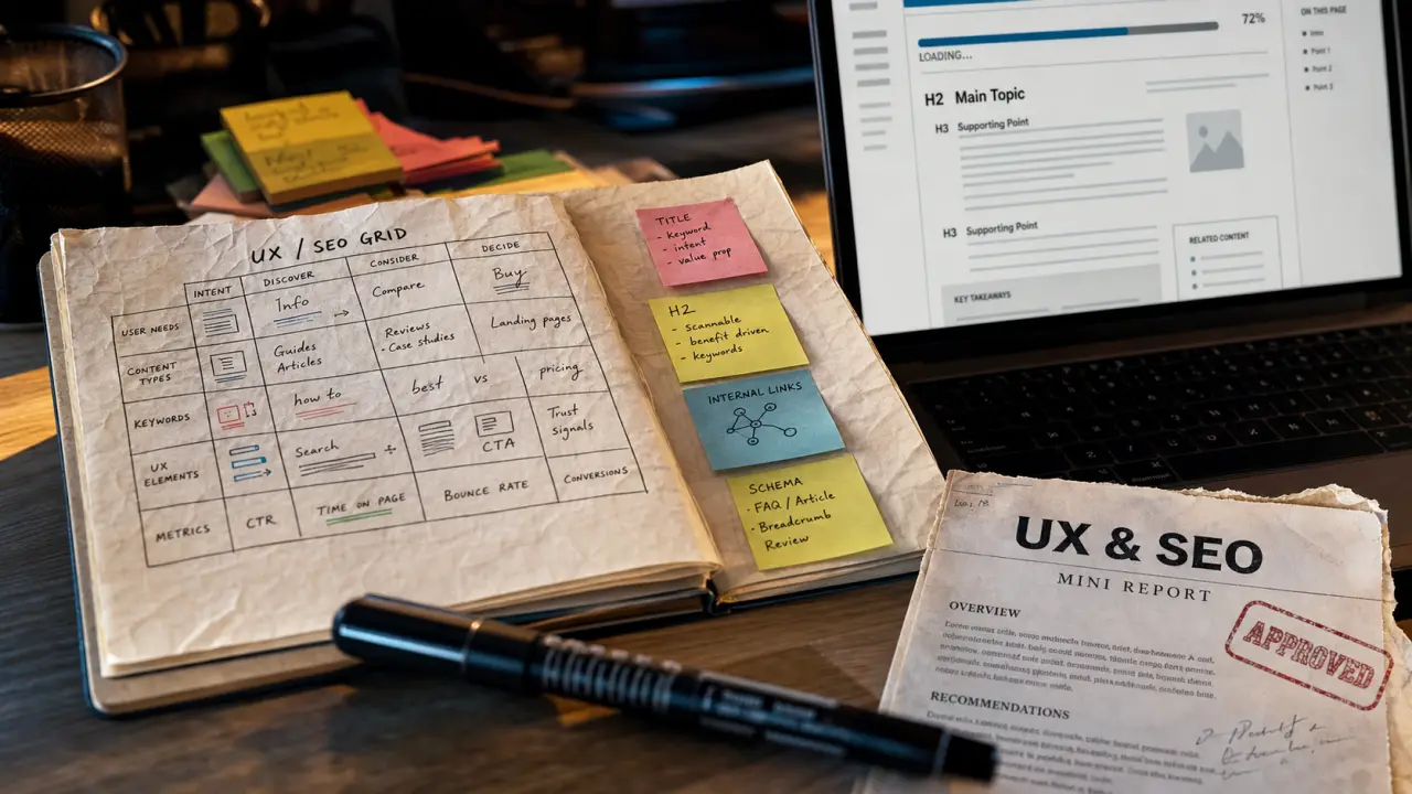 User experience and seo : vitesse, navigation et contenus UX/SEO