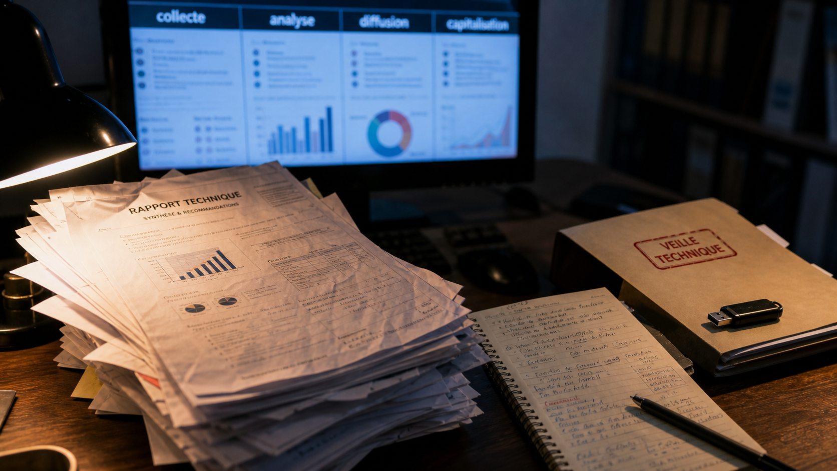 Veille technique : documents, tableau de suivi et outils