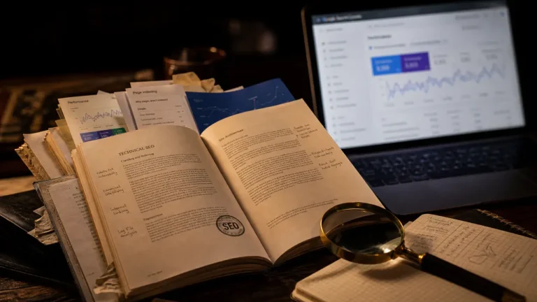 Livres SEO sur table : bases, WordPress ou IA