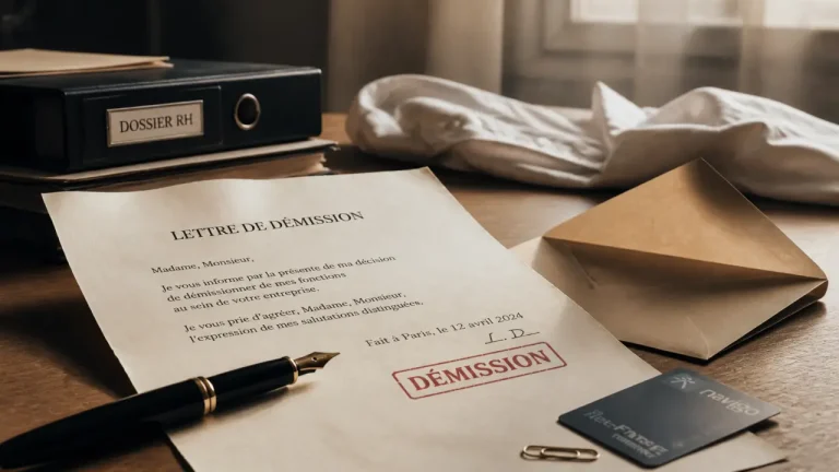Modele lettre de demission pendant un arret maladie, lettre et tampon de demission