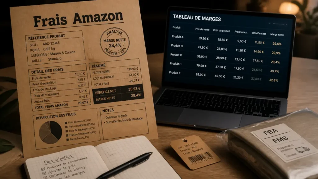 Ouvrir une boutique Amazon : frais, marge et logistique FBA/FMB