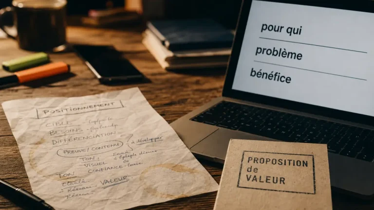 Proposition de valeur exemple en 8 secondes : pour qui, problème, bénéfice