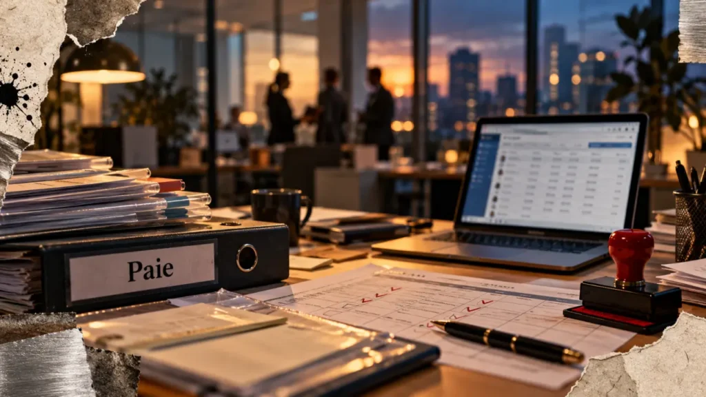 Assistant ressources humaines : bureau RH, paie et SIRH en entreprise