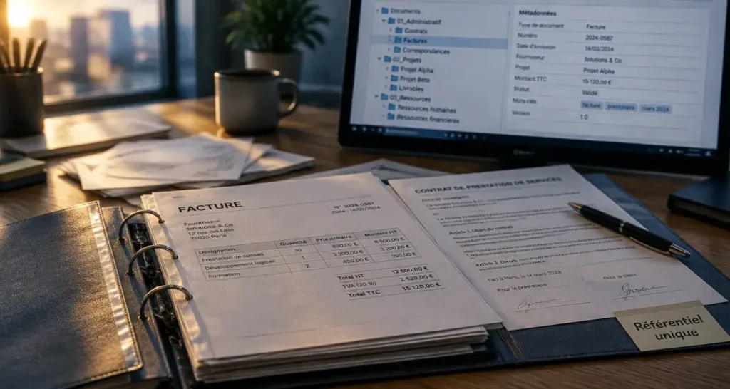 Gestion document entreprise : référentiel unique et versions