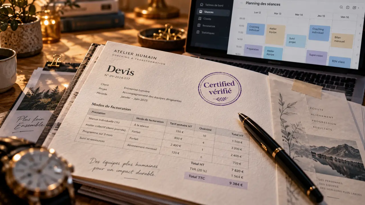 Tarif prestation coach business mentor certified : ne jugez pas la séance sur le prix